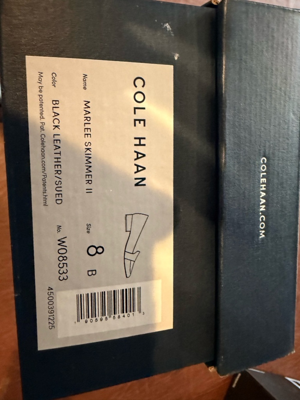 Cole Haan Black Leather/Sued Flats - Marlee Skimmer II